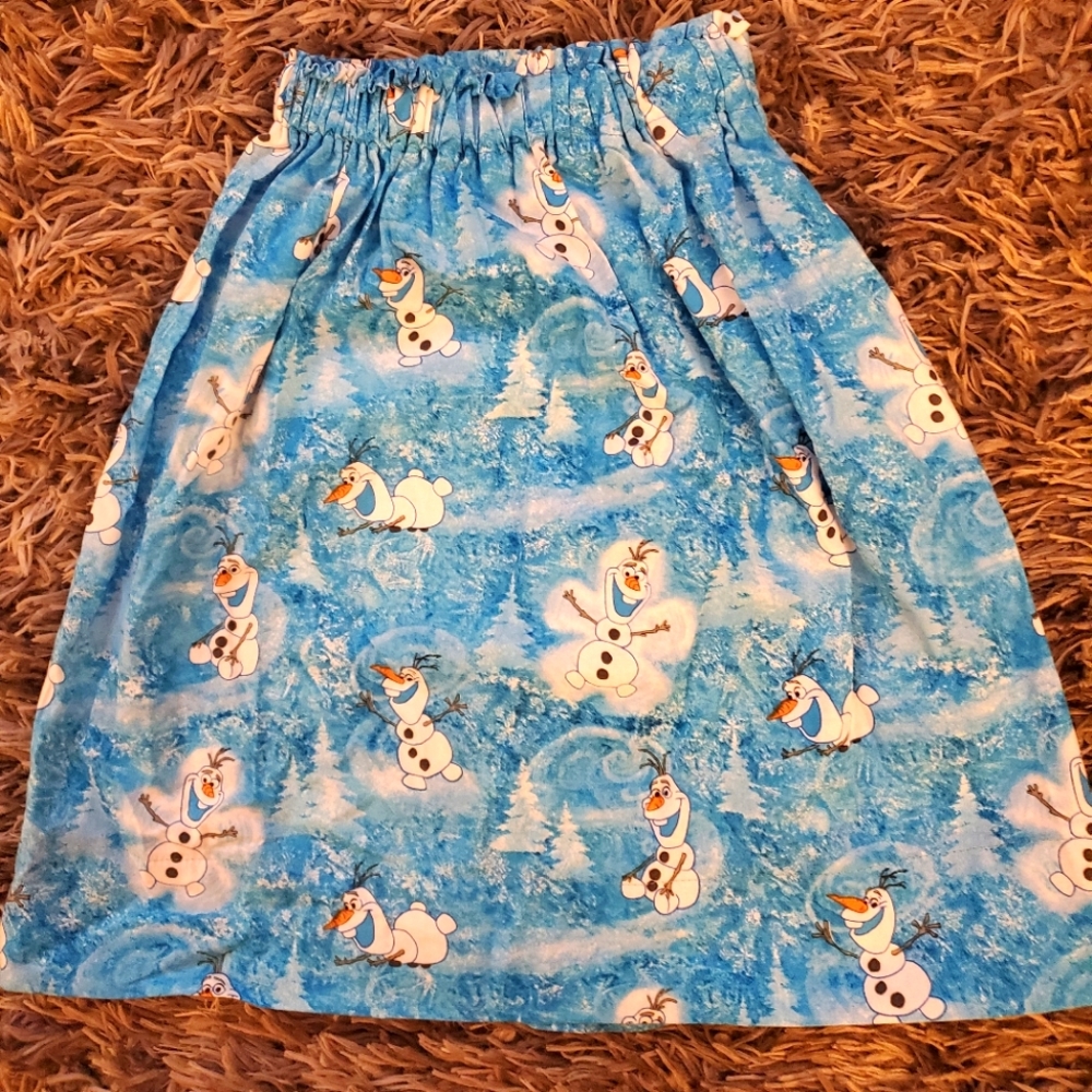 Girls 5t-6t New homemade olaf skirt